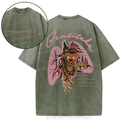 Gratitude Brandon Lake Christian Washed T-Shirt