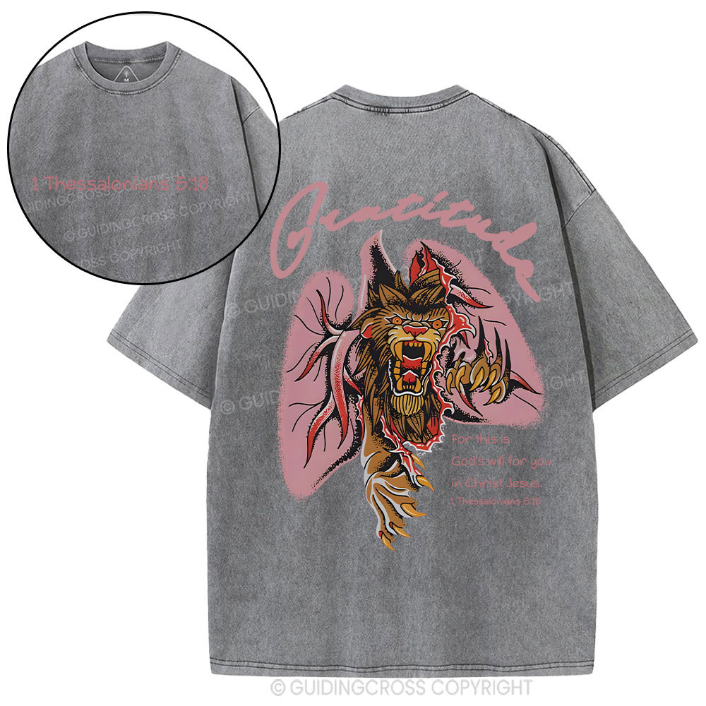 Gratitude Brandon Lake Christian Washed T-Shirt