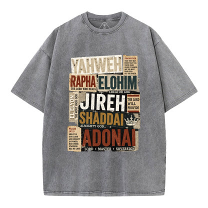 YAHWEH Christian Washed T-Shirt