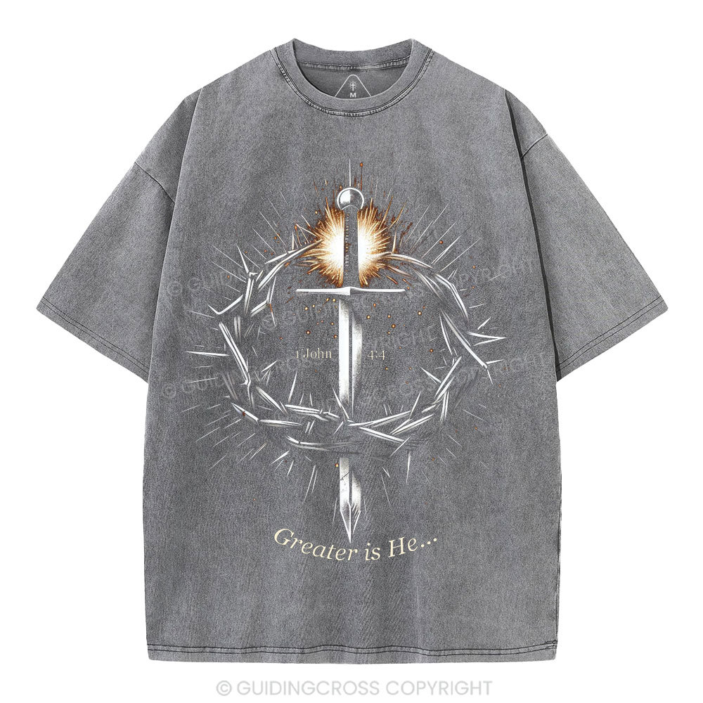 New-Sample Christian Washed T-Shirt Sale - GuidingCross