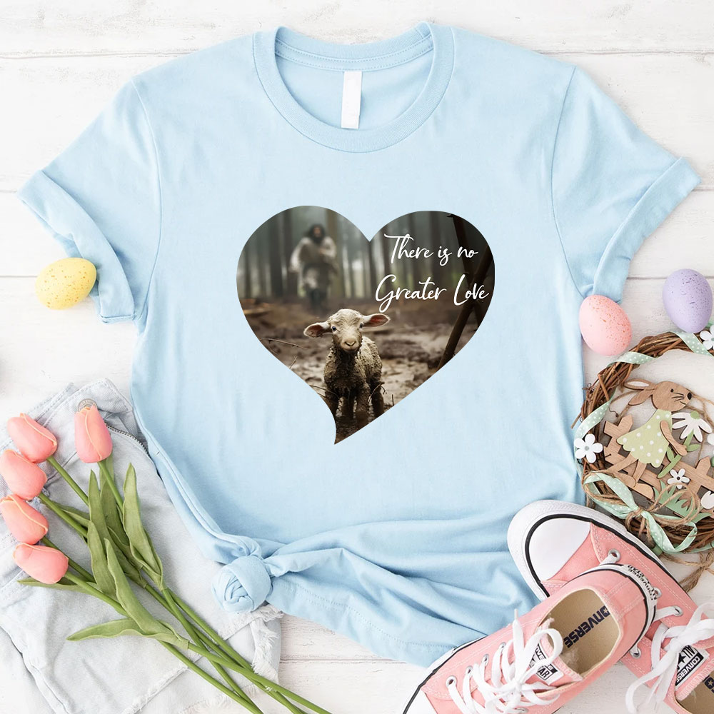 Greater Love Heart Christian T-Shirt
