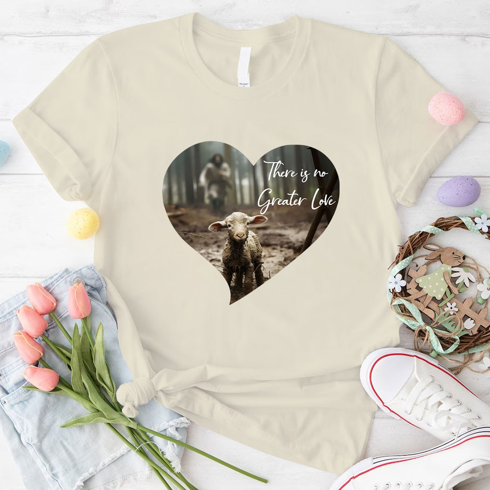 Greater Love Heart Christian T-Shirt