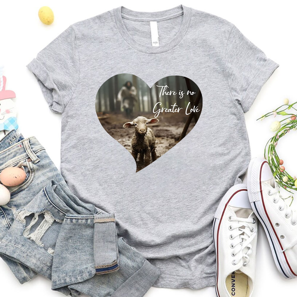 Greater Love Heart Christian T-Shirt