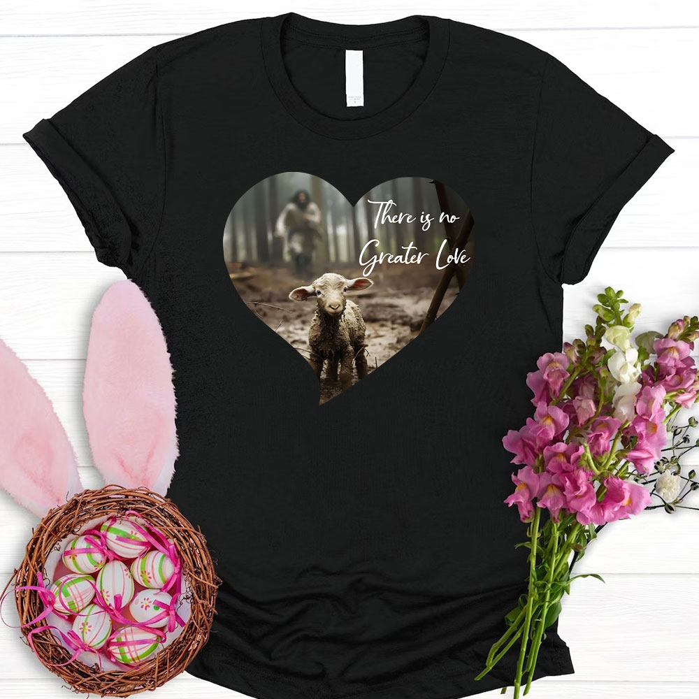 Greater Love Heart Christian T-Shirt