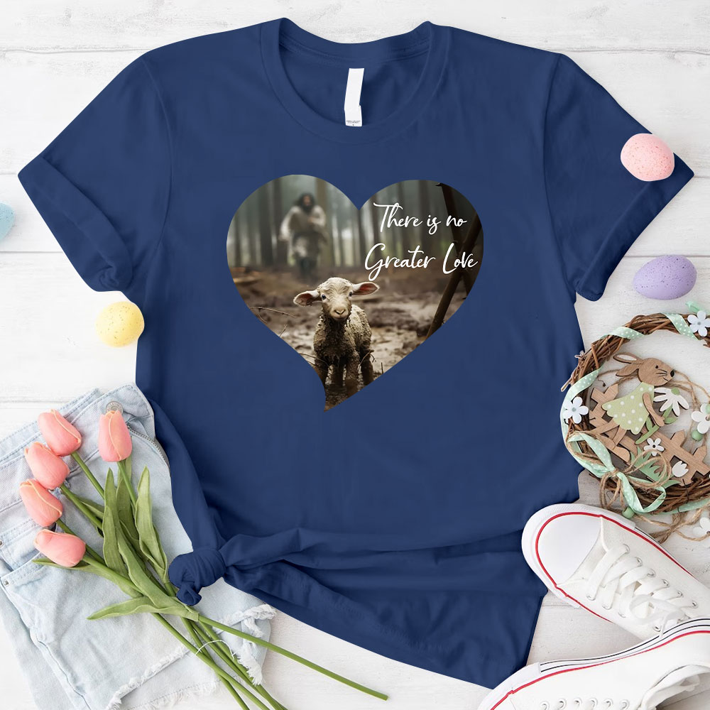 Greater Love Heart Christian T-Shirt