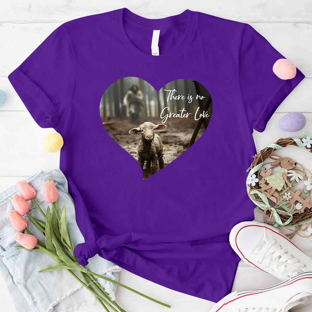 Greater Love Heart Christian T-Shirt