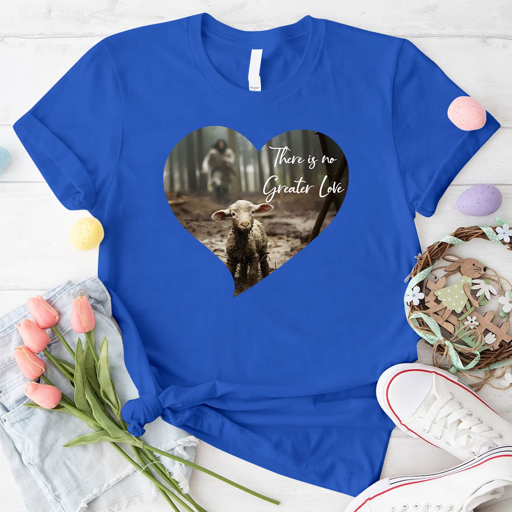 Greater Love Heart Christian T-Shirt