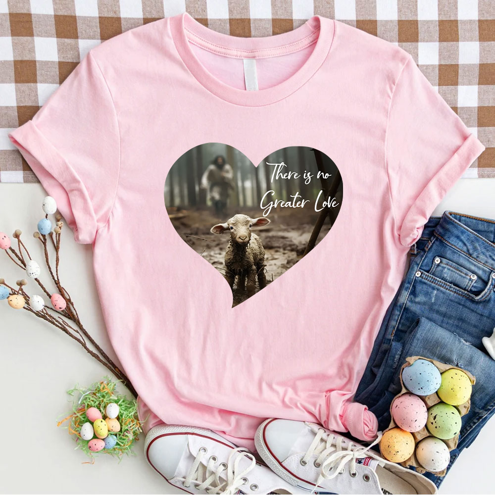Greater Love Heart Christian T-Shirt