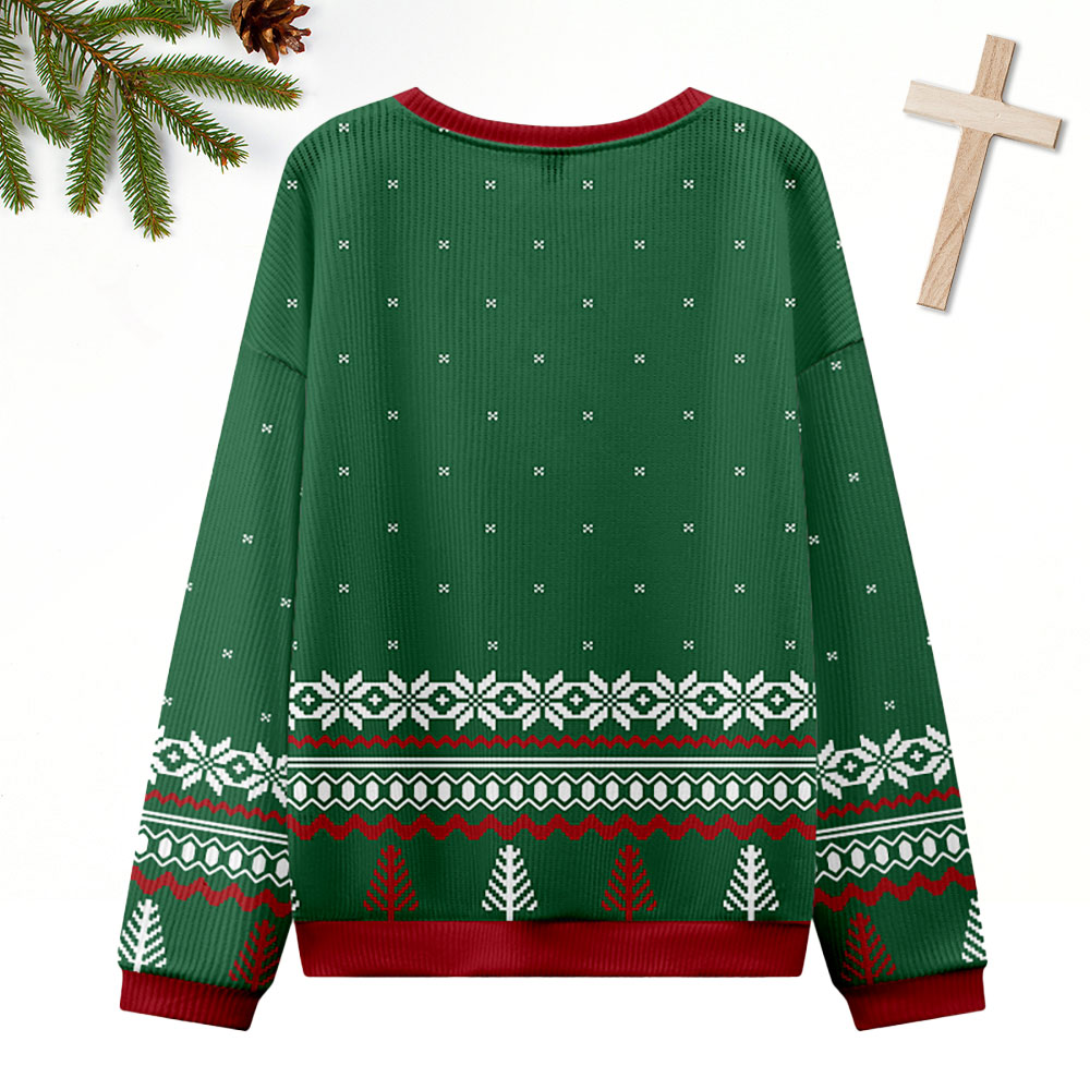 Gren Psalm 23 Christian Ugly Christmas Sweatshirt