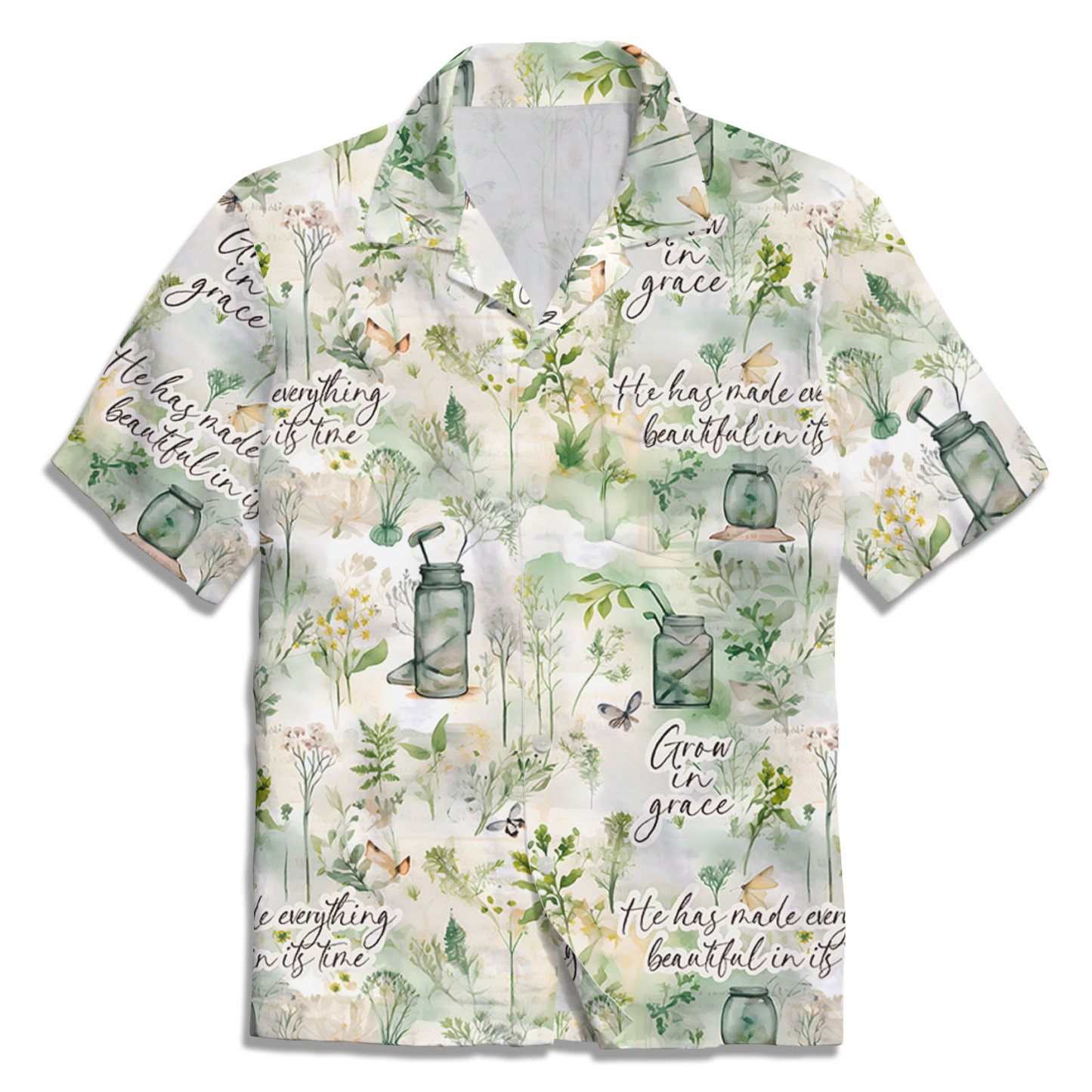 Grow In Grace Christian Hawaiian Shirt