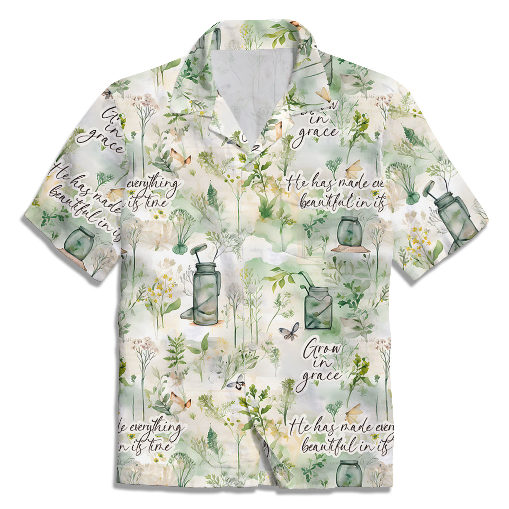 Grow In Grace Christian Hawaiian Shirt