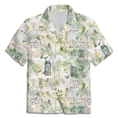 Grow In Grace Christian Hawaiian Shirt