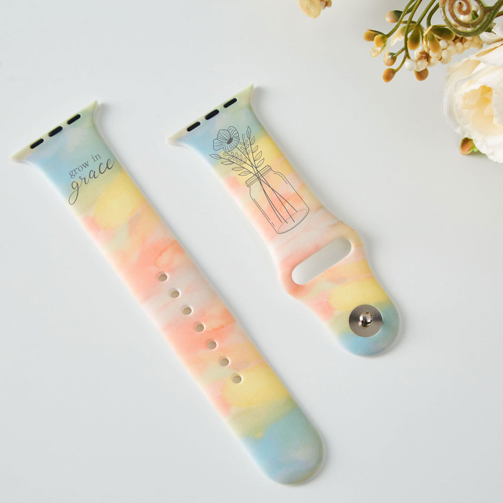 Grow In Grace Christian Tie Dye Watch Band