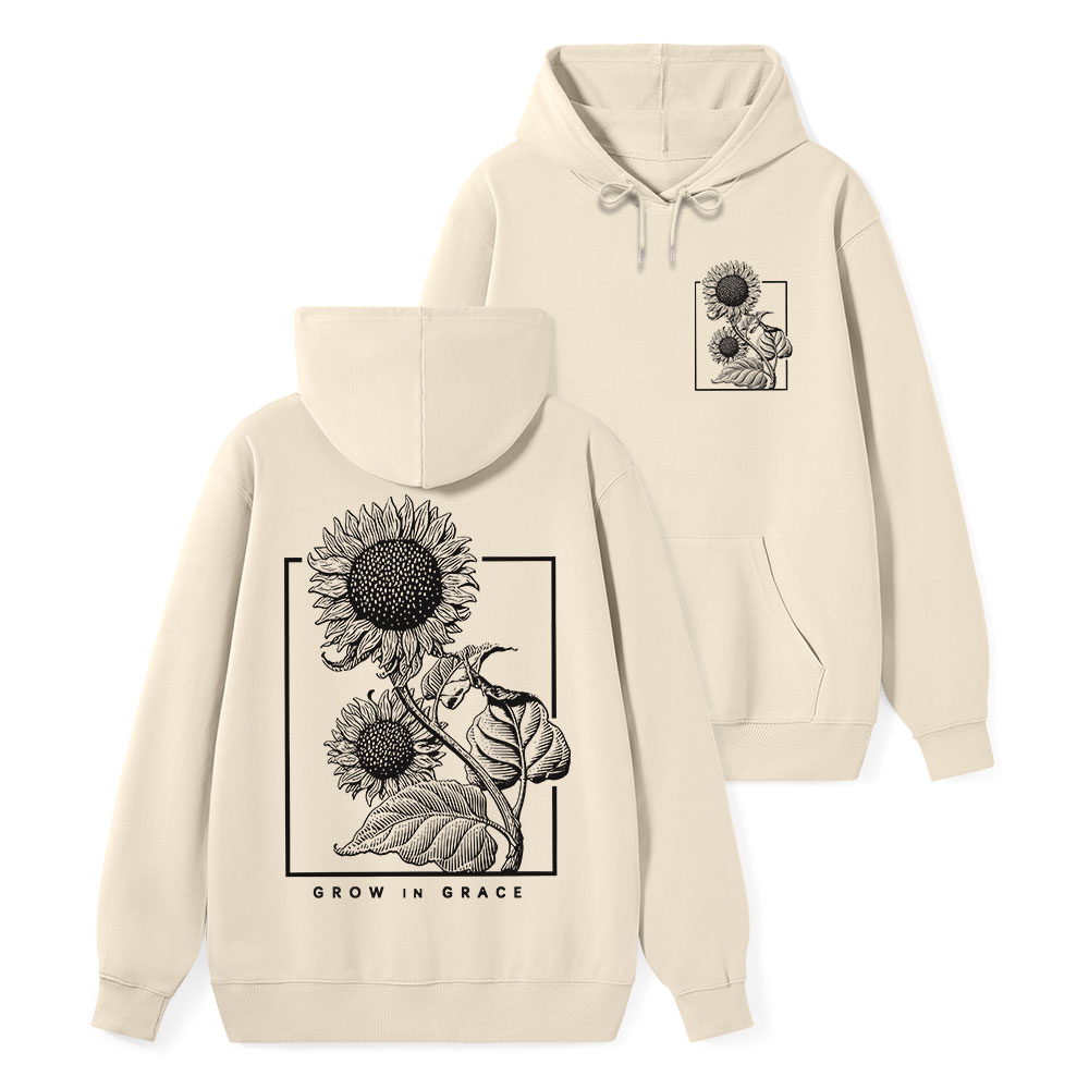 Grow In Grace Classic Christian Hoodie