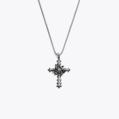 Grow With Grace Flower Cross Necklace