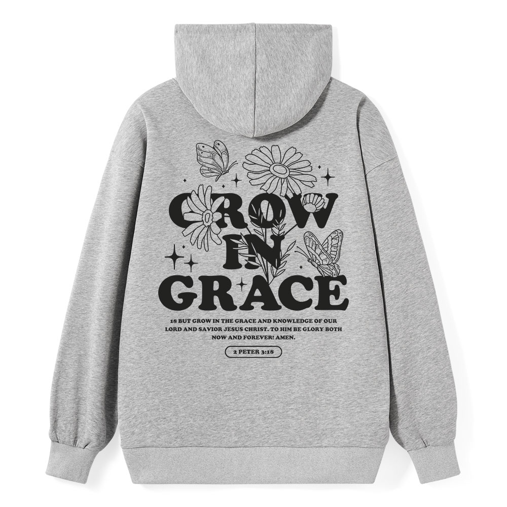 Grow in Grace Classic Christian Hoodie