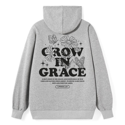 Grow in Grace Classic Christian Hoodie
