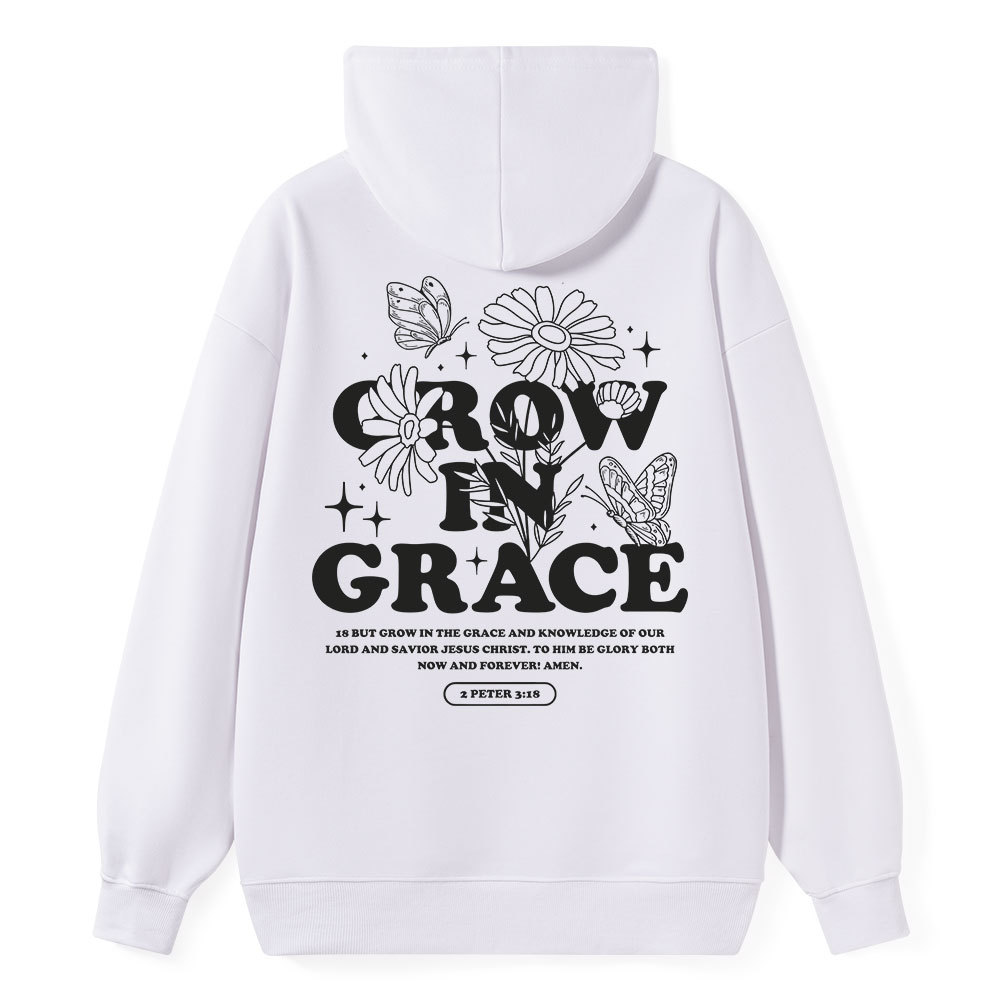 Grow in Grace Classic Christian Hoodie