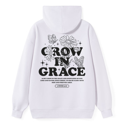Grow in Grace Classic Christian Hoodie