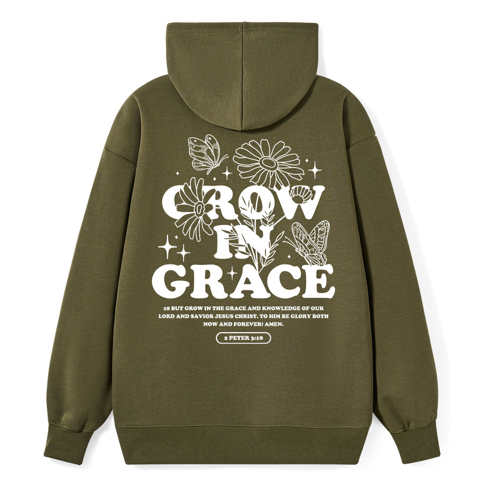 Grow in Grace Classic Christian Hoodie
