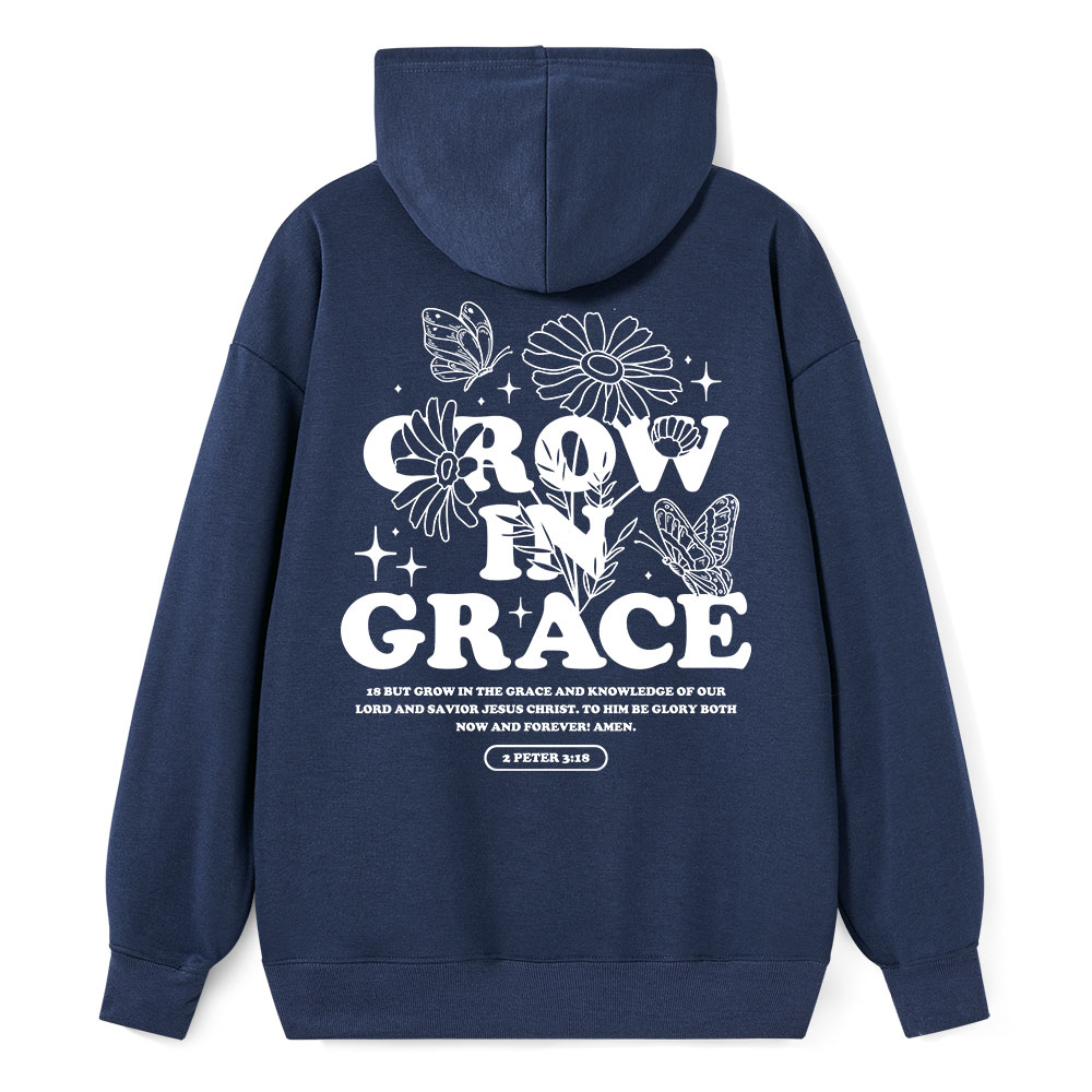 Grow in Grace Classic Christian Hoodie
