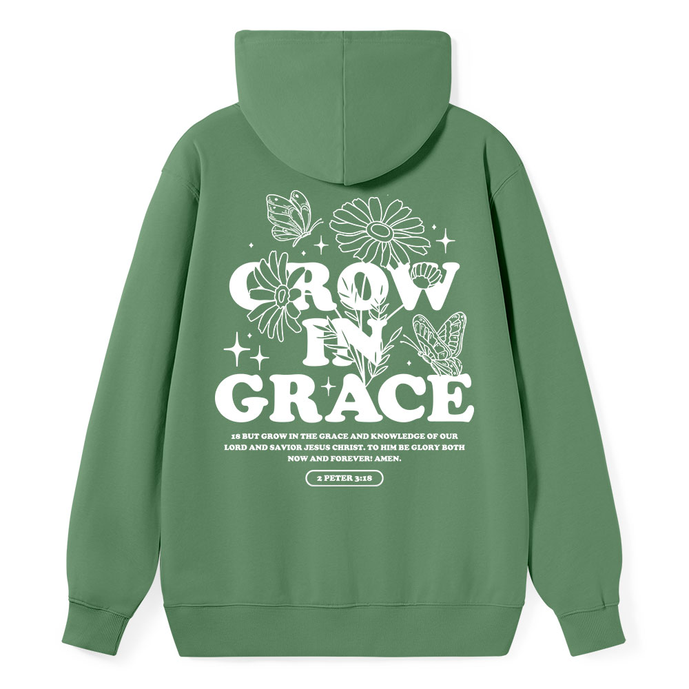 Grow in Grace Classic Christian Hoodie