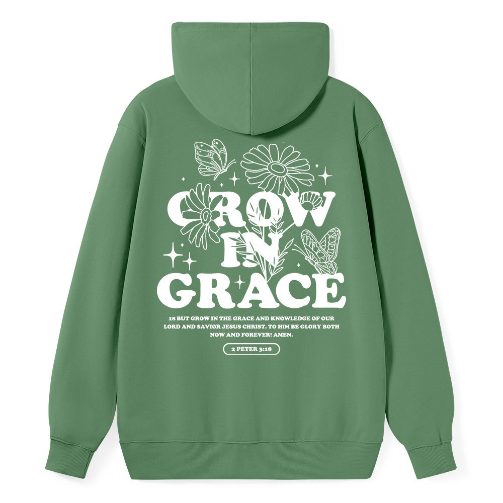 Grow in Grace Classic Christian Hoodie