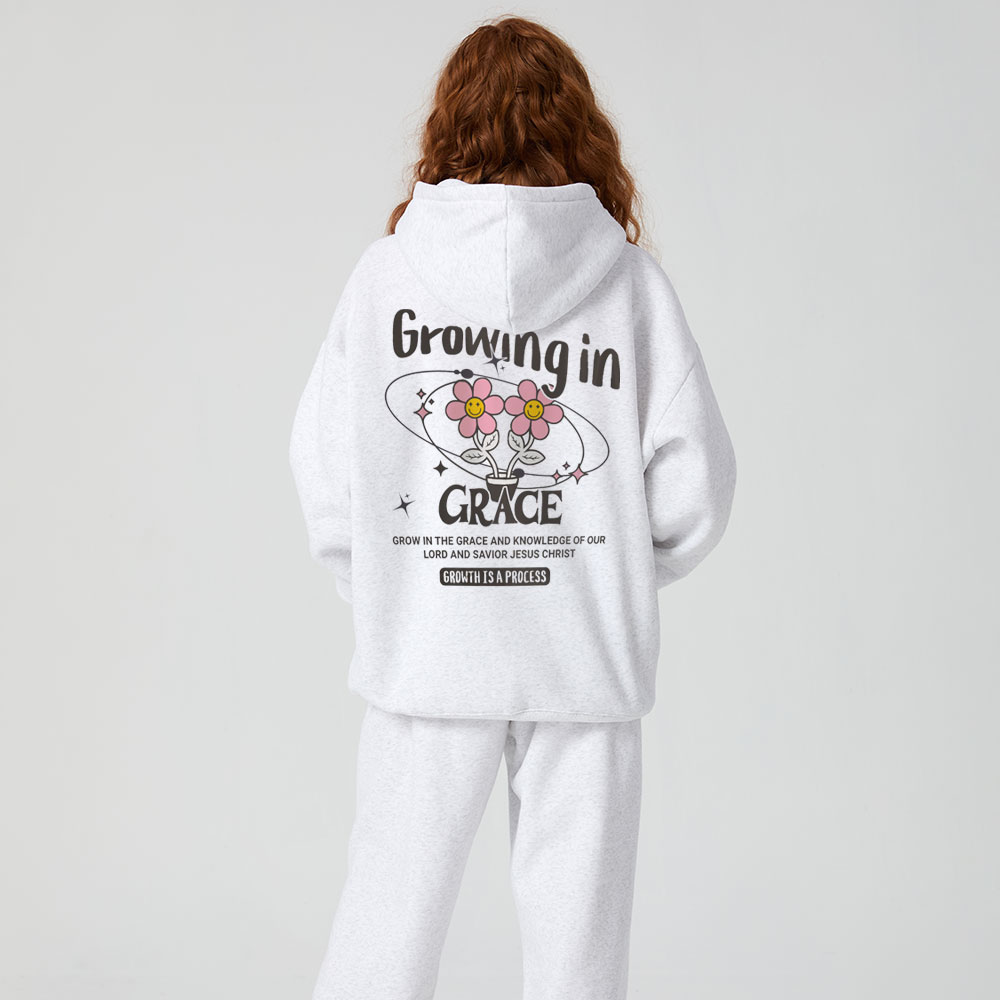 Growing In Grace Christian Premium Fleece Hoodie Set