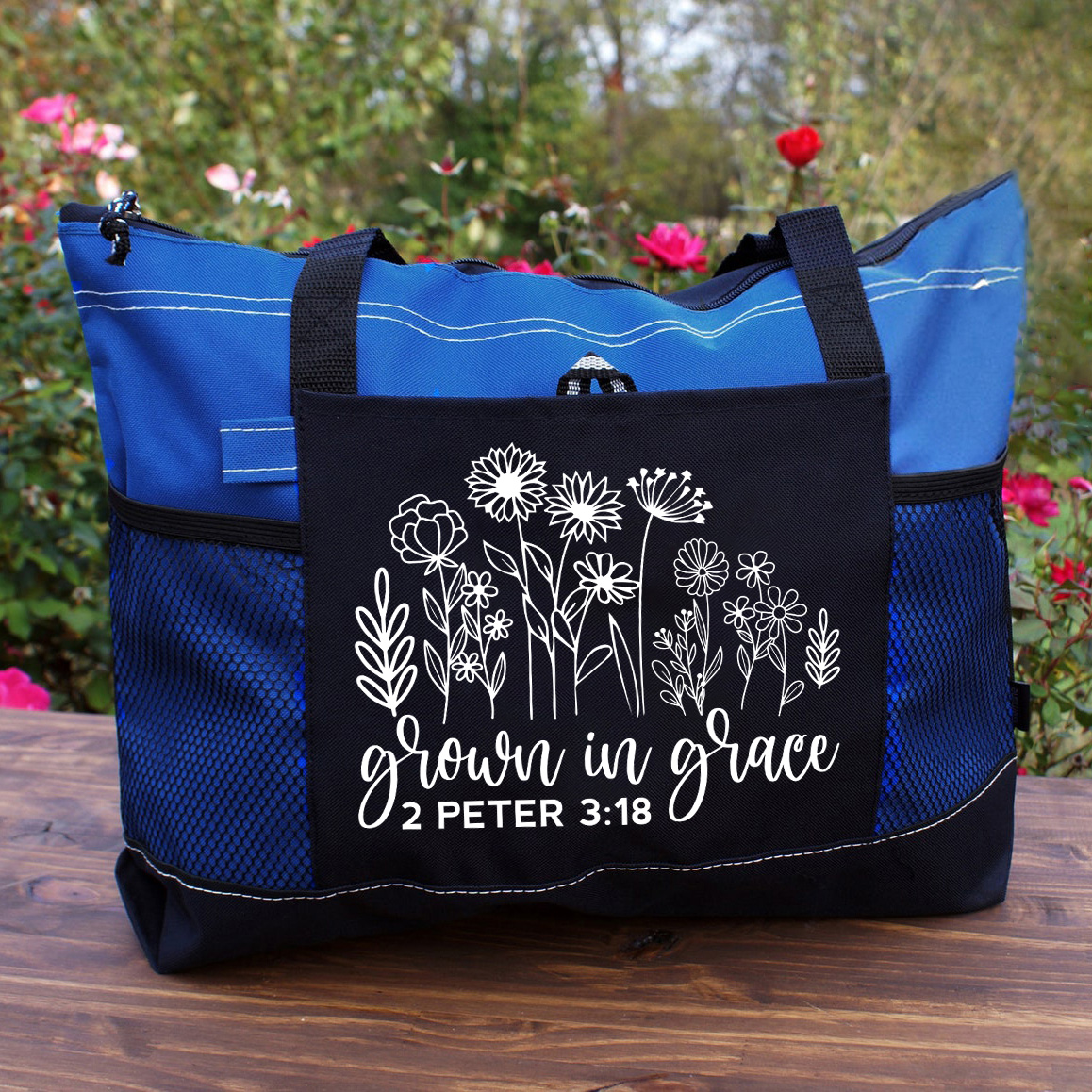 Grown In Grace Christian Tote Bag