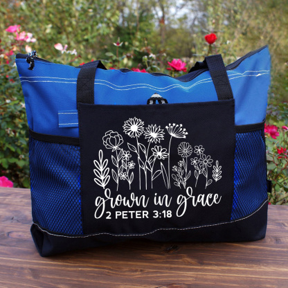 Grown In Grace Christian Tote Bag