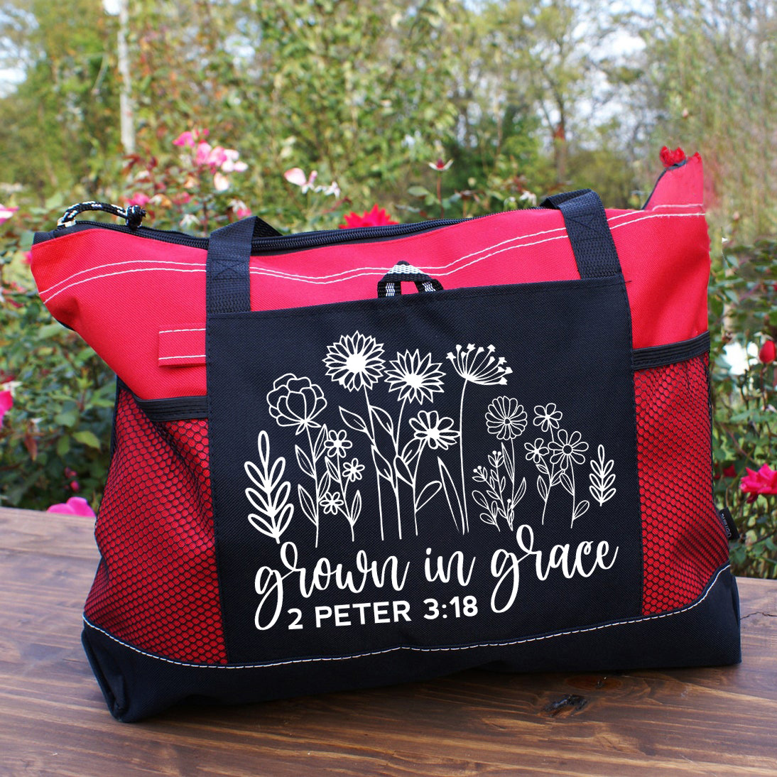 Grown In Grace Christian Tote Bag
