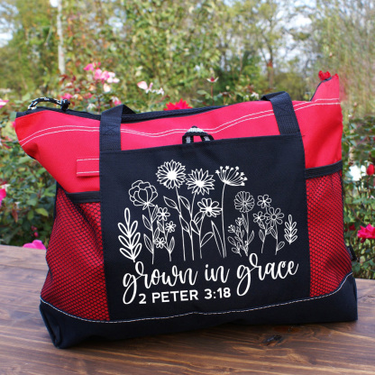 Grown In Grace Christian Tote Bag