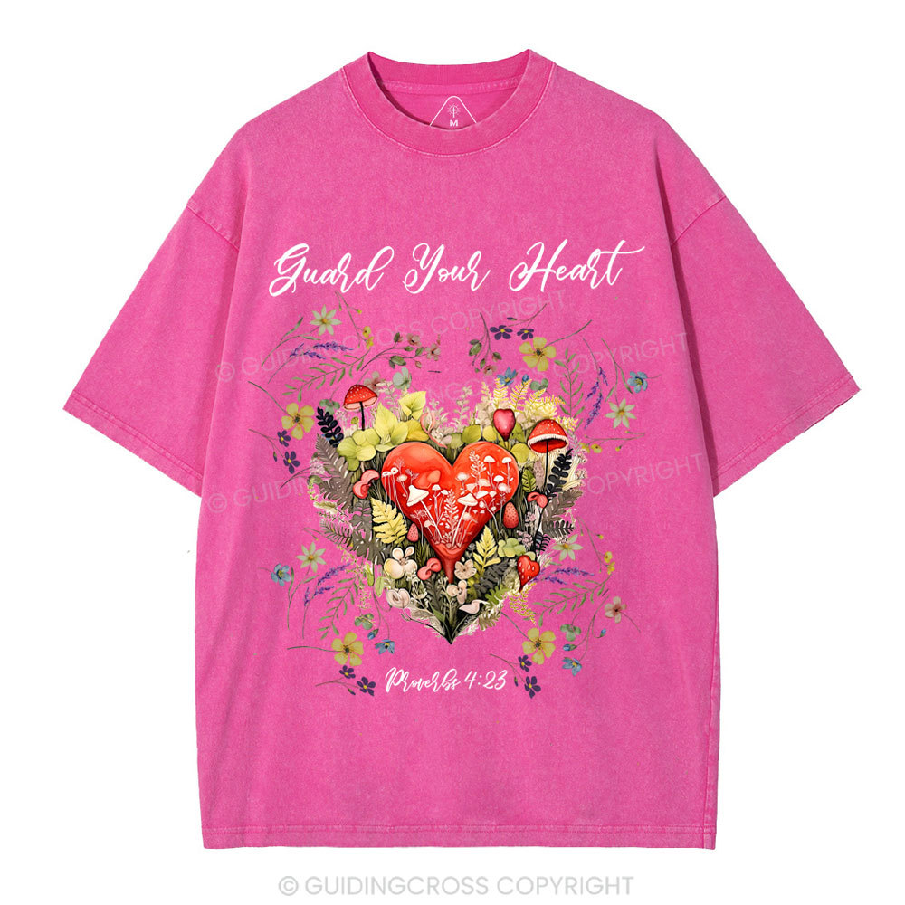 Guard Your Heart Chirstian Washed T-Shirt