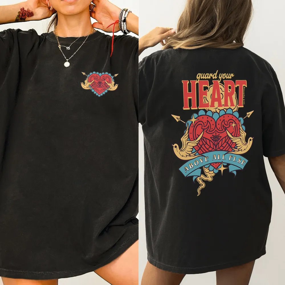 Guard Your Heart Christian Washed T-Shirt