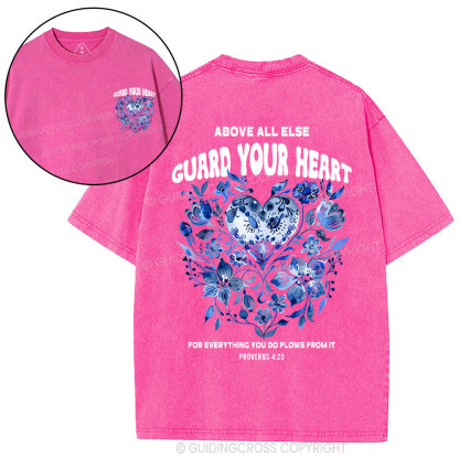 Guard Your Heart Christian Washed T-Shirt