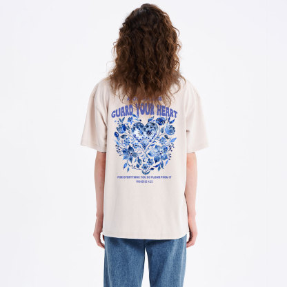 Guard Your Heart Christian Washed T-Shirt