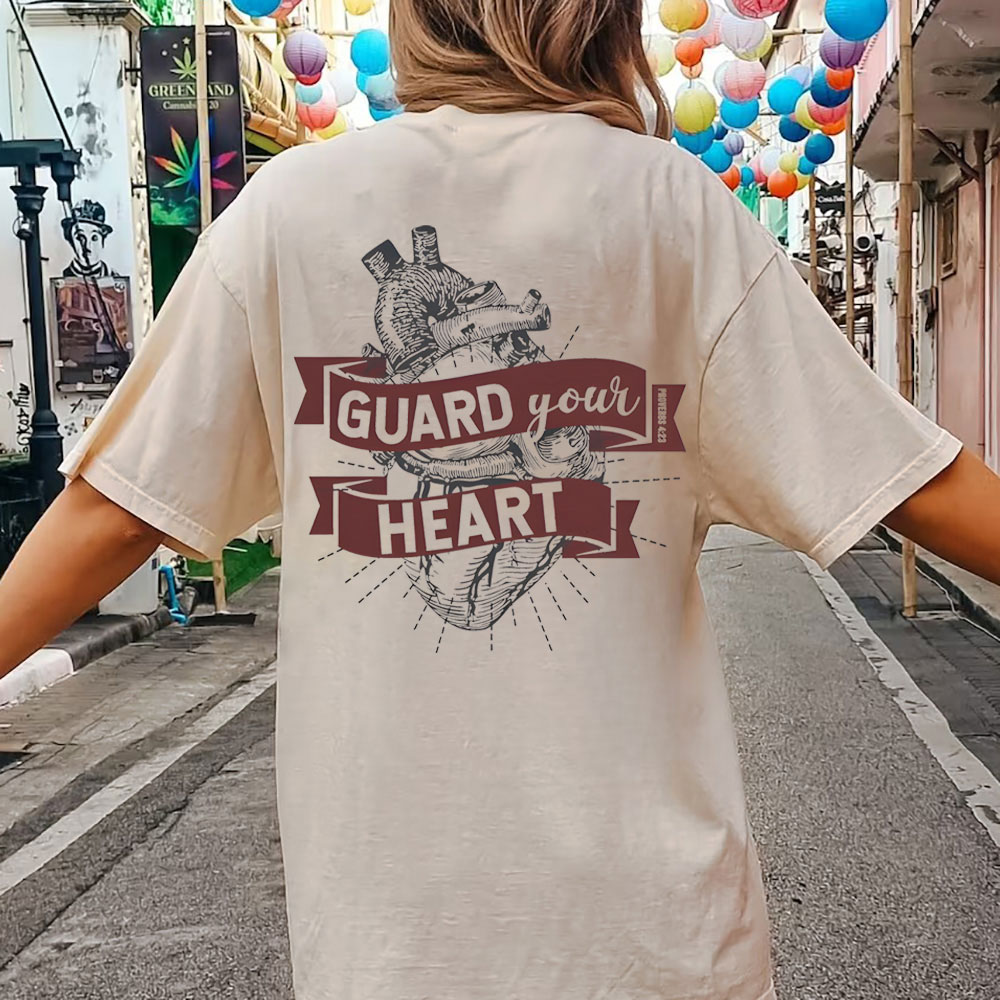 Guard Your Heart Christian Washed T-Shirt