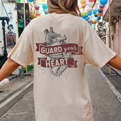 Guard Your Heart Christian Washed T-Shirt
