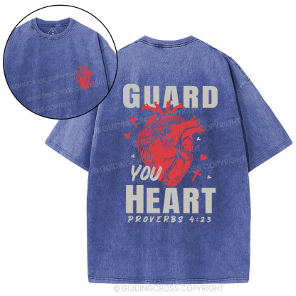 Guard Your Heart Christian Washed T-Shirt