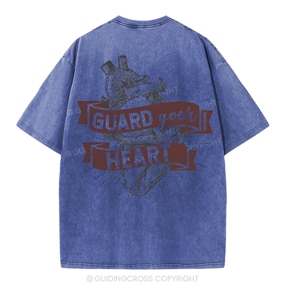 Guard Your Heart Christian Washed T-Shirt