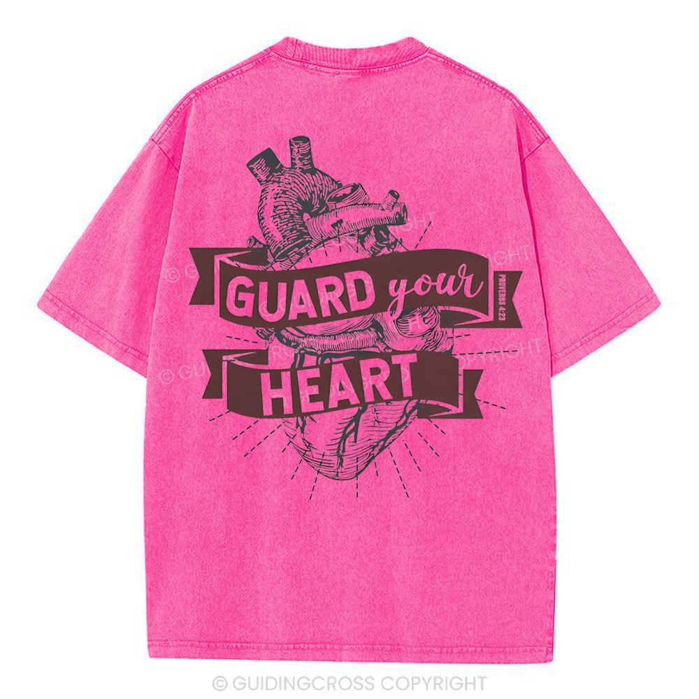 Guard Your Heart Christian Washed T-Shirt