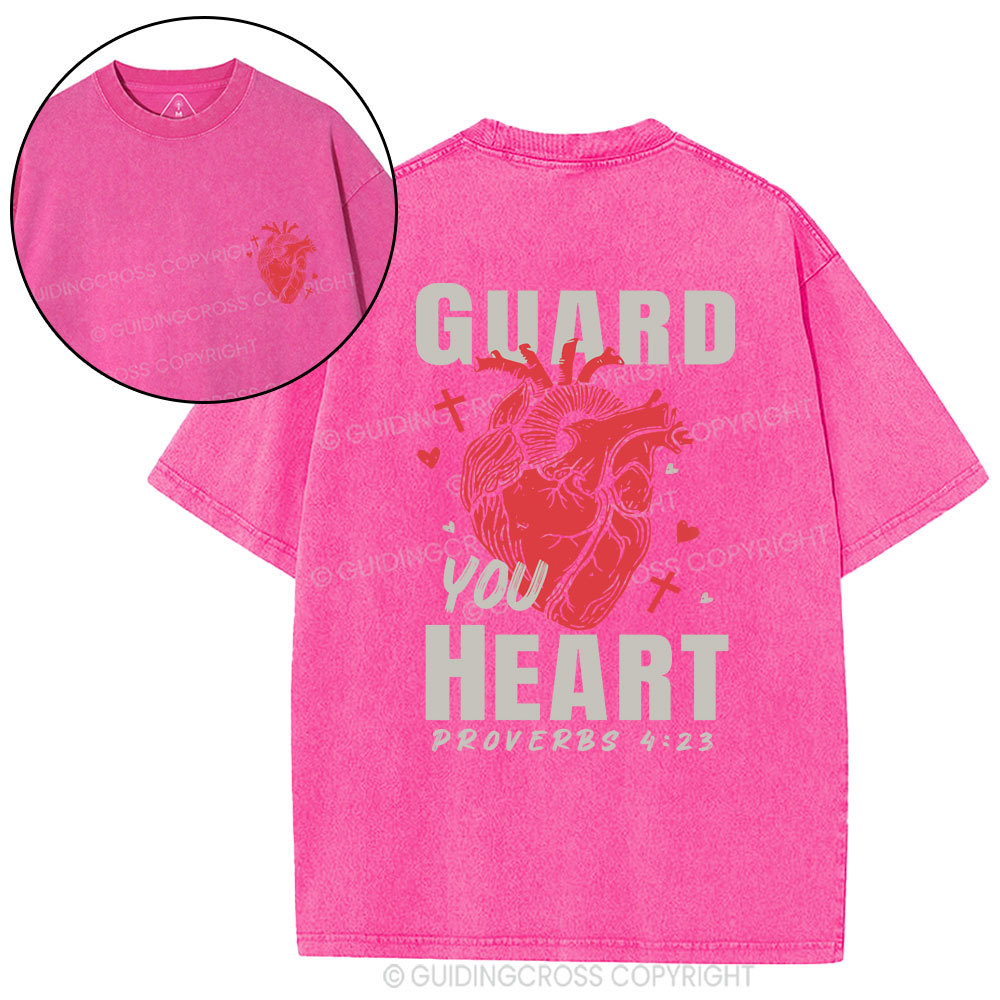 Guard Your Heart Christian Washed T-Shirt