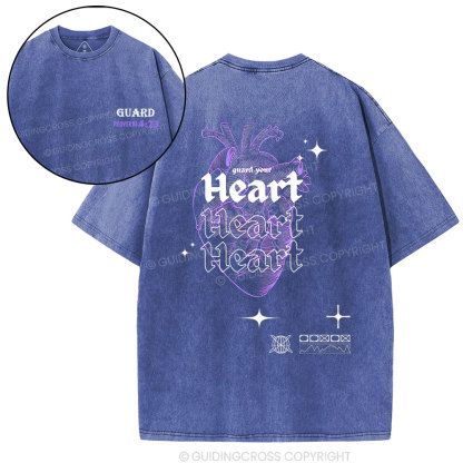 Guard Your Heart Christian Washed T-Shirt