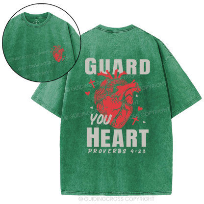 Guard Your Heart Christian Washed T-Shirt