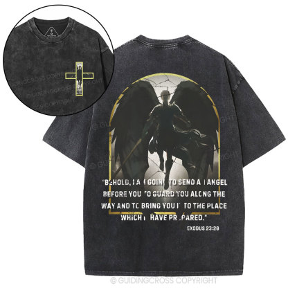 Guardian Angel Christian Washed T-Shirt