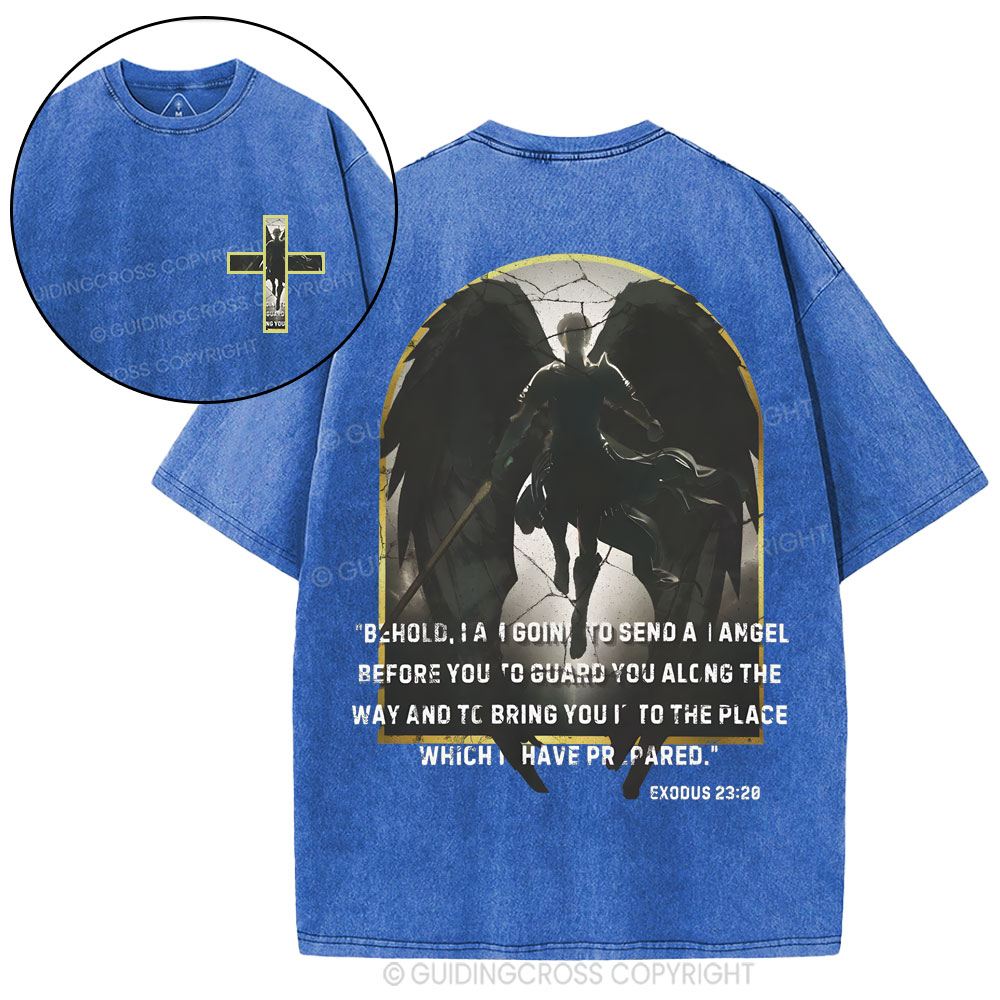 Guardian Angel Christian Washed T-Shirt
