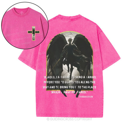Guardian Angel Christian Washed T-Shirt