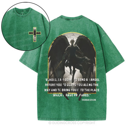 Guardian Angel Christian Washed T-Shirt