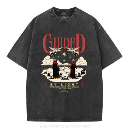Guide By Light Christian Washed T-Shirt