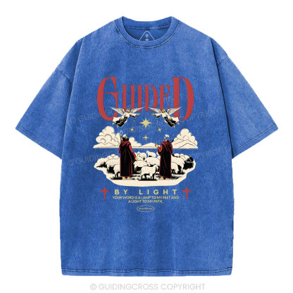 Guide By Light Christian Washed T-Shirt